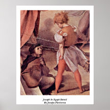 Joseph no detalhe de Egipto por Jacopo Pontormo Pôsteres