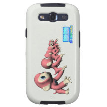 Jubejube o macaco do robô em 3D Samsung Galaxy S3 Capas
