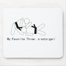 Judo meu lance Osoto Gari de Fav Mousepads