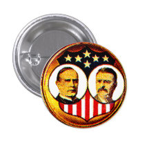 Jugate de McKinley-Roosevelt Botons