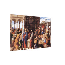 Julius Schnorr - o casamento em Cana Impressão De Canvas Esticada