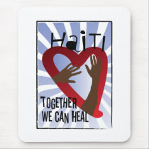 Junto nós podemos curar - o apoio Haiti mousepads