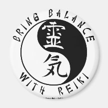 Kanji de Yin Yang Reiki Imãs