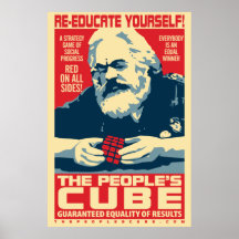 Karl Marx - o cubo do pessoa: Poster de OHP