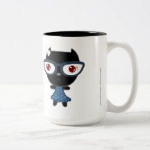 Kats com Glassez: Blacky Kat Canecas