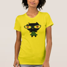 Kats com Glassez: Blacky Kat Tshirt