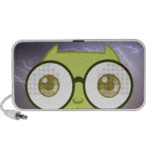 Kats com Glassez: Professor Oops Auto-falante Caixinhas De Som Para iPod