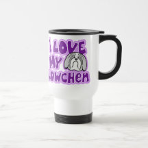 Kawaii eu amo meu Lowchen Caneca