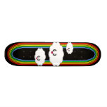 KAWAII NUBLA-SE A CARA FELIZ DO ARCO-ÍRIS SKATE