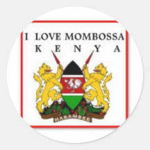 Kenya Adesivo Redondo