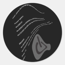 Kernel_Panic Adesivo Em Formato Redondo