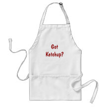 Ketchup obtida? Avental