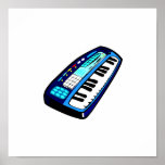 KeyboardElectricBlue Posters