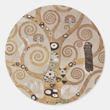 Klimt - modelos Stocletfries da planta Adesivos Em Formato Redondos