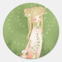 Kokeshi Carneiro Adesivos