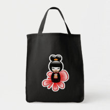 kokeshi-mickey-sfondo-t bolsas de lona