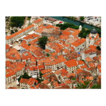 Kotor no cartão de Montenegro Cartao Postal