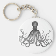 Kraken - polvo gigante preto/Cthulu Chaveiros