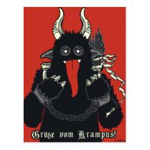 Krampus 2010 cartões postais