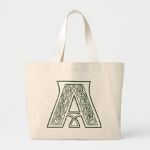 KRW - A - Sacola Monogrammed celta Bolsa De Lona