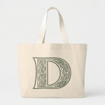 KRW - D - Sacola Monogrammed celta Bolsa Para Compras