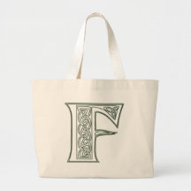 KRW - F - Sacola Monogrammed celta Bolsa De Lona