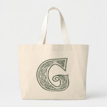 KRW - G - Sacola Monogrammed celta Bolsa Para Compras