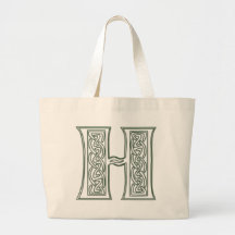 KRW - H - Sacola Monogrammed celta Bolsa Para Compras