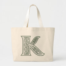 KRW - K - Sacola Monogrammed celta Bolsa Para Compras