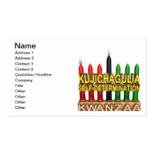 Kujichagulia Cartões De Visitas