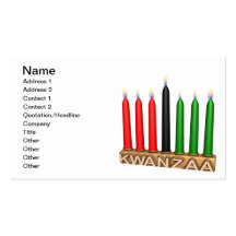 Kwanzaa Cartões De Visitas