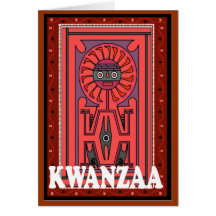 Kwanzaa, design ttribal cartão