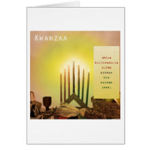Kwanzaa feliz 347 cartão