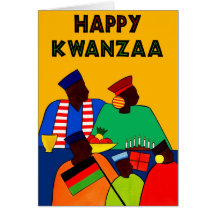 Kwanzaa feliz cartão