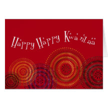 Kwanzaa FELIZ Cartao
