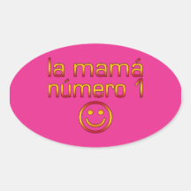 La Mamá Número 1 (mamã do número 1 no espanhol) Adesivo