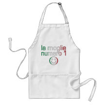 La Moglie Numero 1 - esposa do número 1 no italian Avental