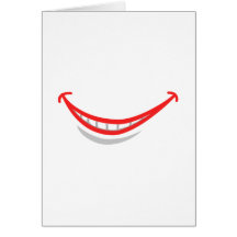 Lábios de sorriso cartao