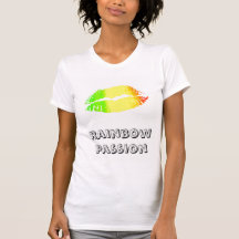 Lábios do arco-íris t-shirts