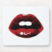 Lábios quentes Mousepad mousepads