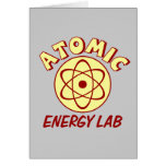 Laboratório da energia atômica cartao