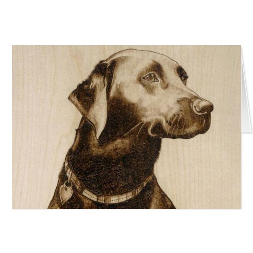 Labrador preto cartão