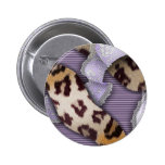 Laço de n dos leopardos '- roxo - boton