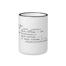 Laço do café caneca