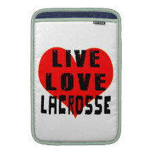 Lacrosse vivo do amor bolsa de MacBook
