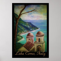 Lago Como, poster de Italia