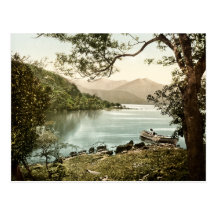 Lago no cartão de Innisfallen Killarney Ireland Cartões Postais