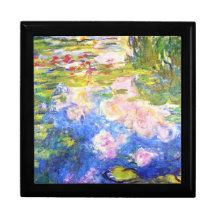 Lagoa Claude Monet do lírio de água Porta Jóias