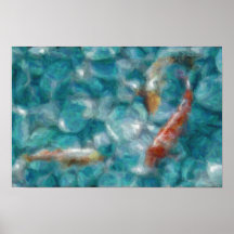Lagoa de Koi Poster