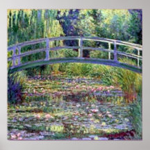 Lagoa do lírio de água de Monet-The Posteres